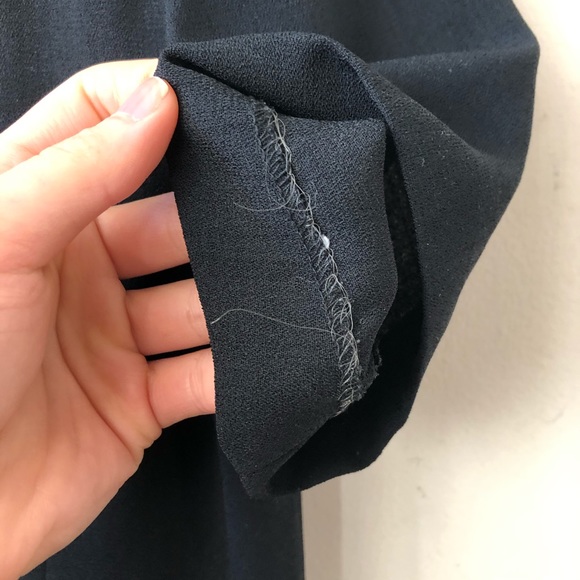 JANLLY Black Short Sleeve Blazer Blouse - Picture 8 of 8